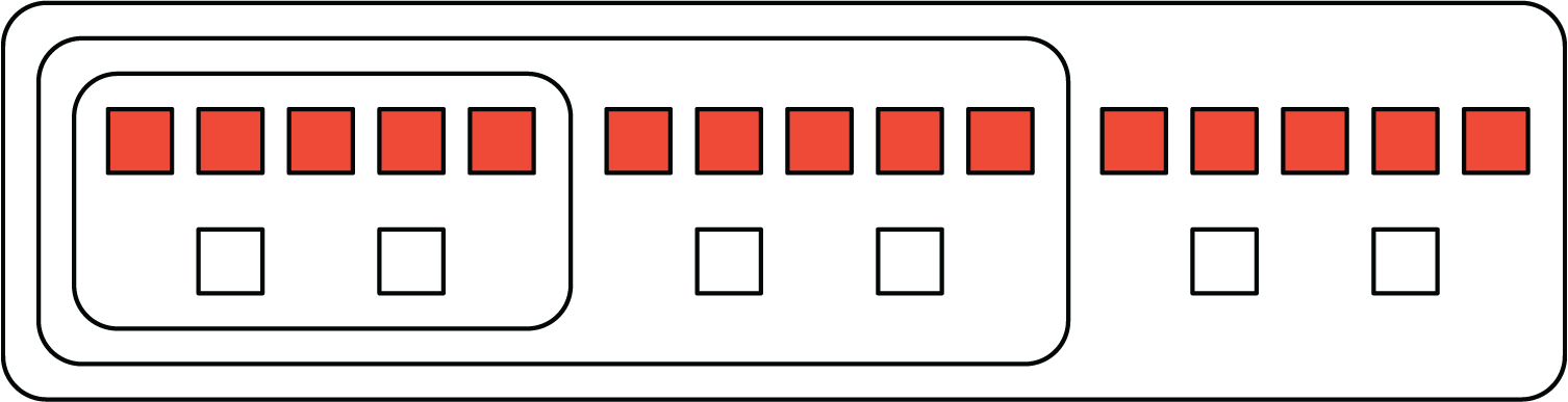 Equivalent ratios of a recipe for fizzy juice.