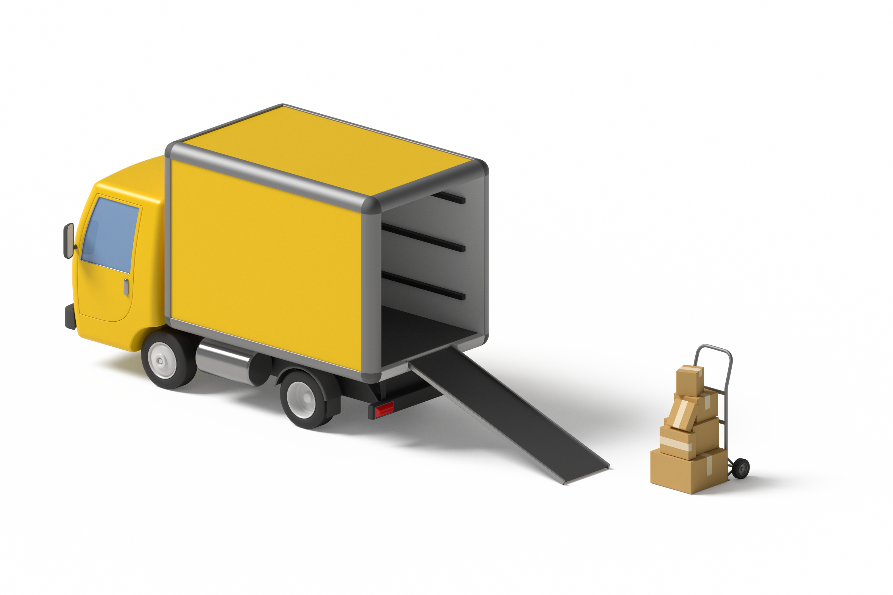 Moving truck.