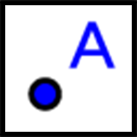 Circle labeled A.