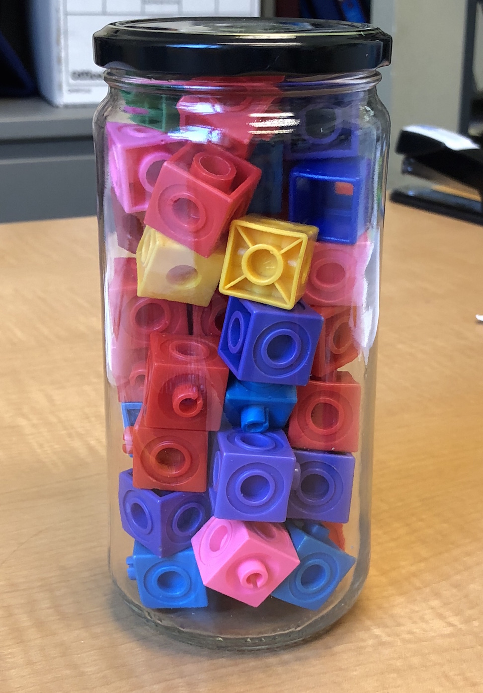 jar of cubes