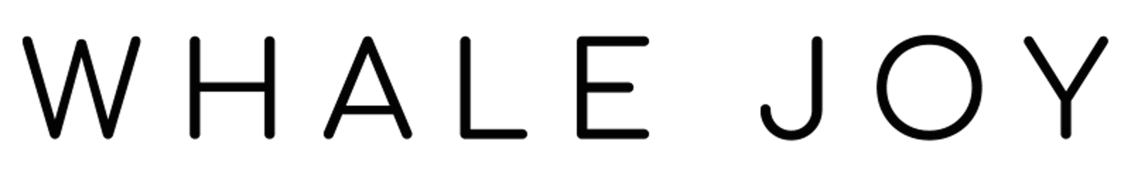 image of capital letters spelling out the words Whale Joy