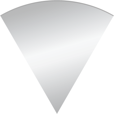 A slice of a mirror.