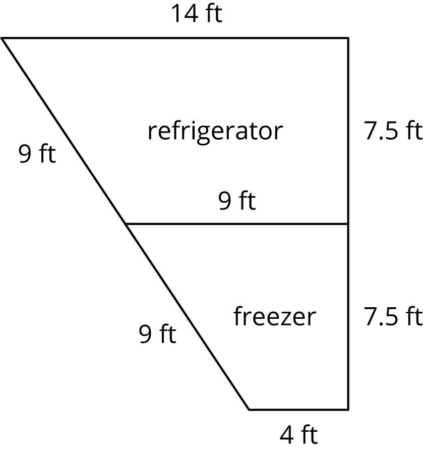 A right trapezoid.