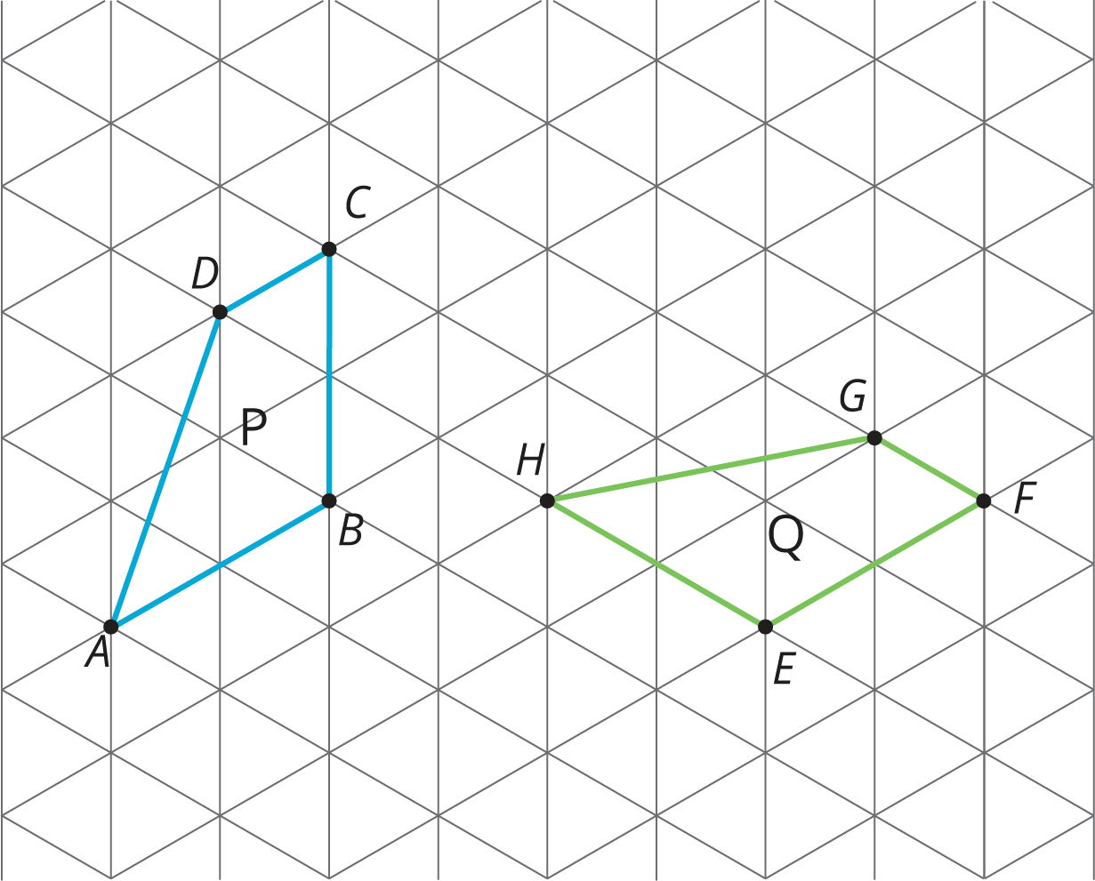 two of the same figure on an isometric grid in different orientations and position