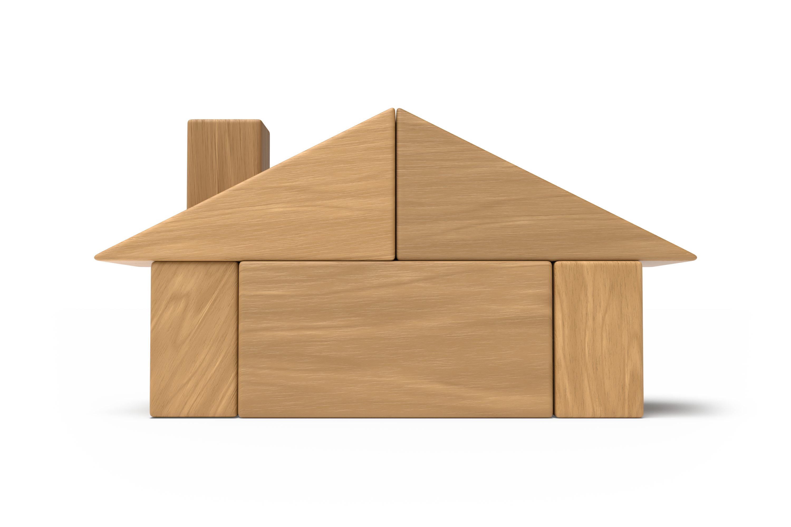 Geoblocks, 6. In the shape of a house.