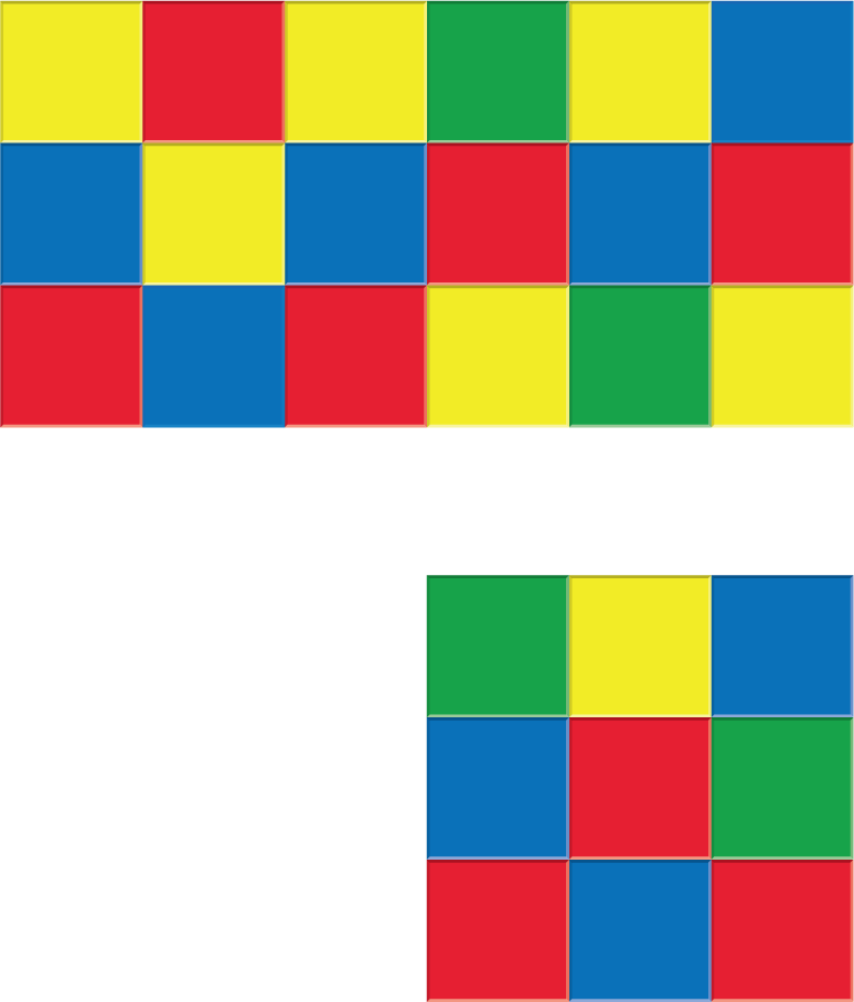 Card sort display.