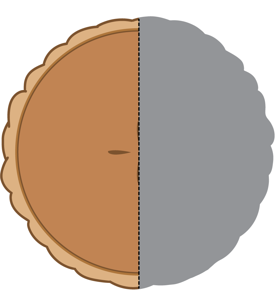 Half a pie.