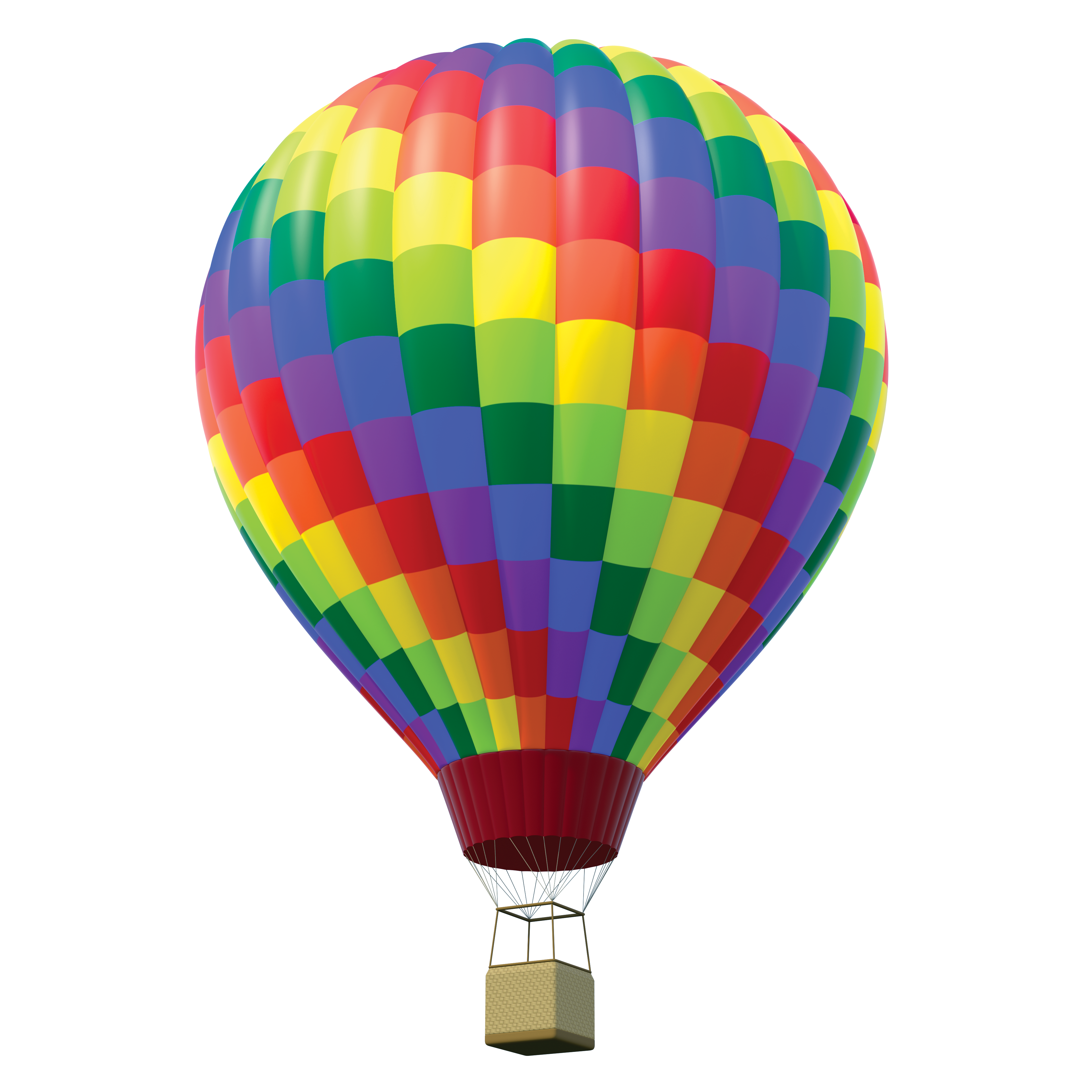 Hot air balloon.