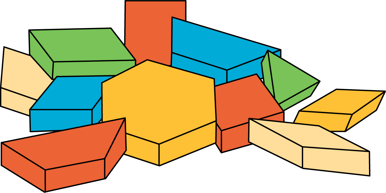 Picture of pattern blocks.