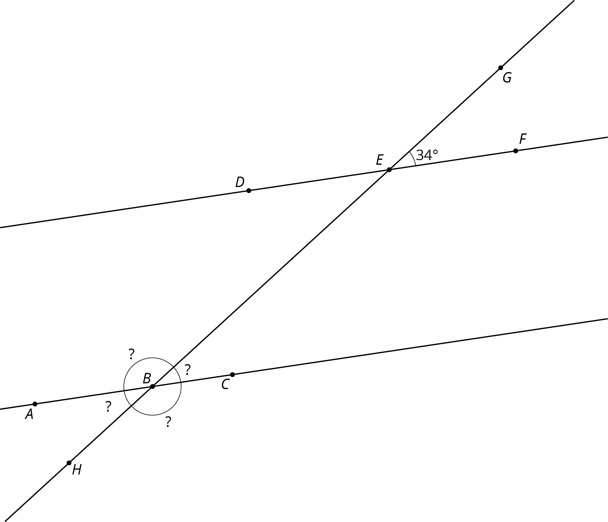 3 lines in a plane.
