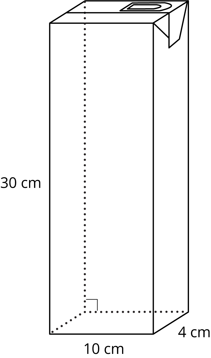 Prism. 10 by 4 by 30 centimeters.