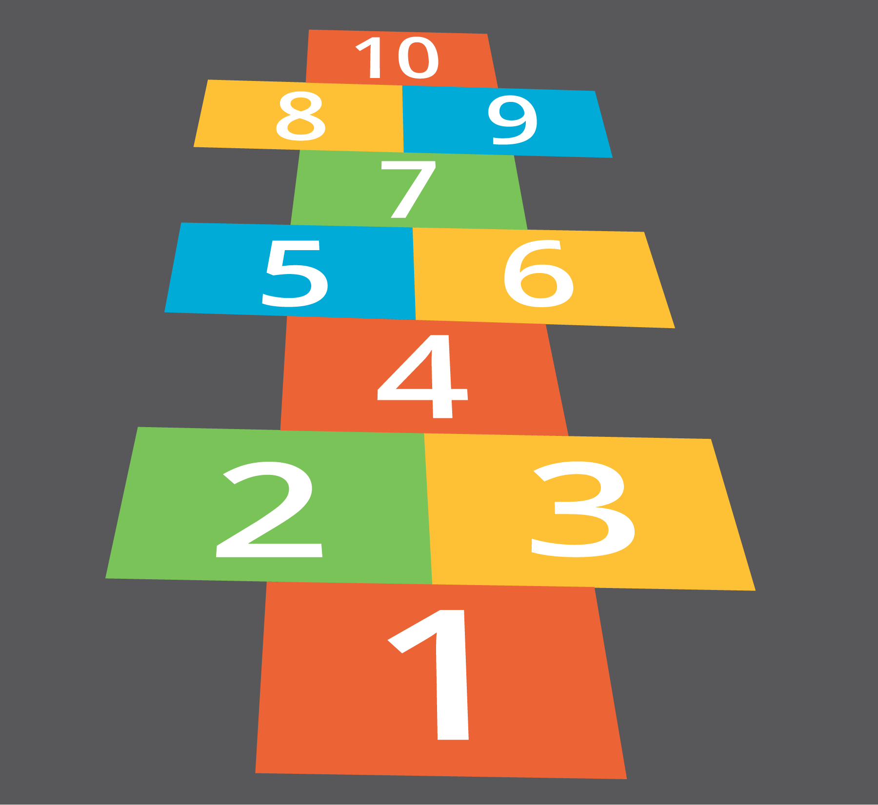 Hopscotch court.